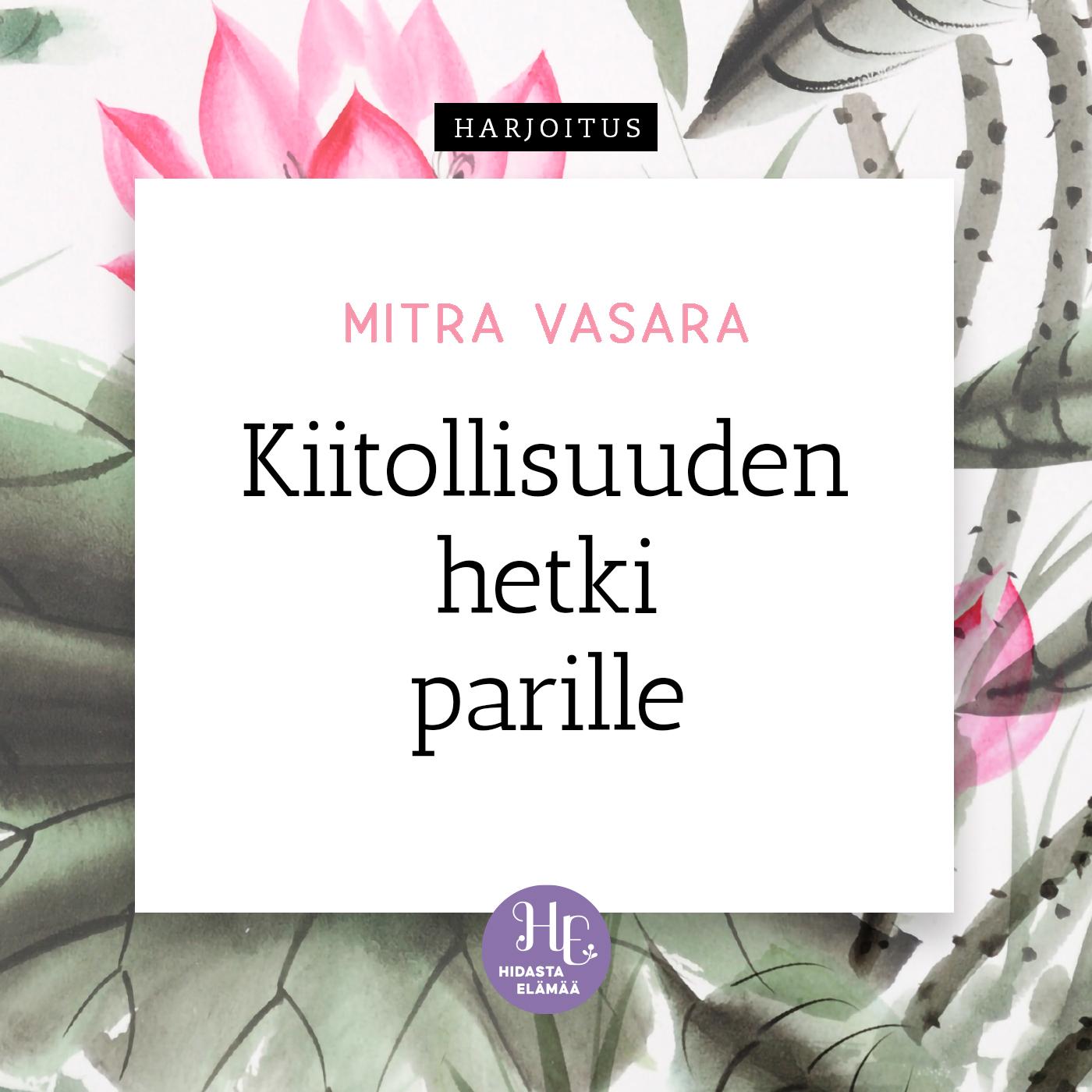 Kiitollisuuden hetki parille