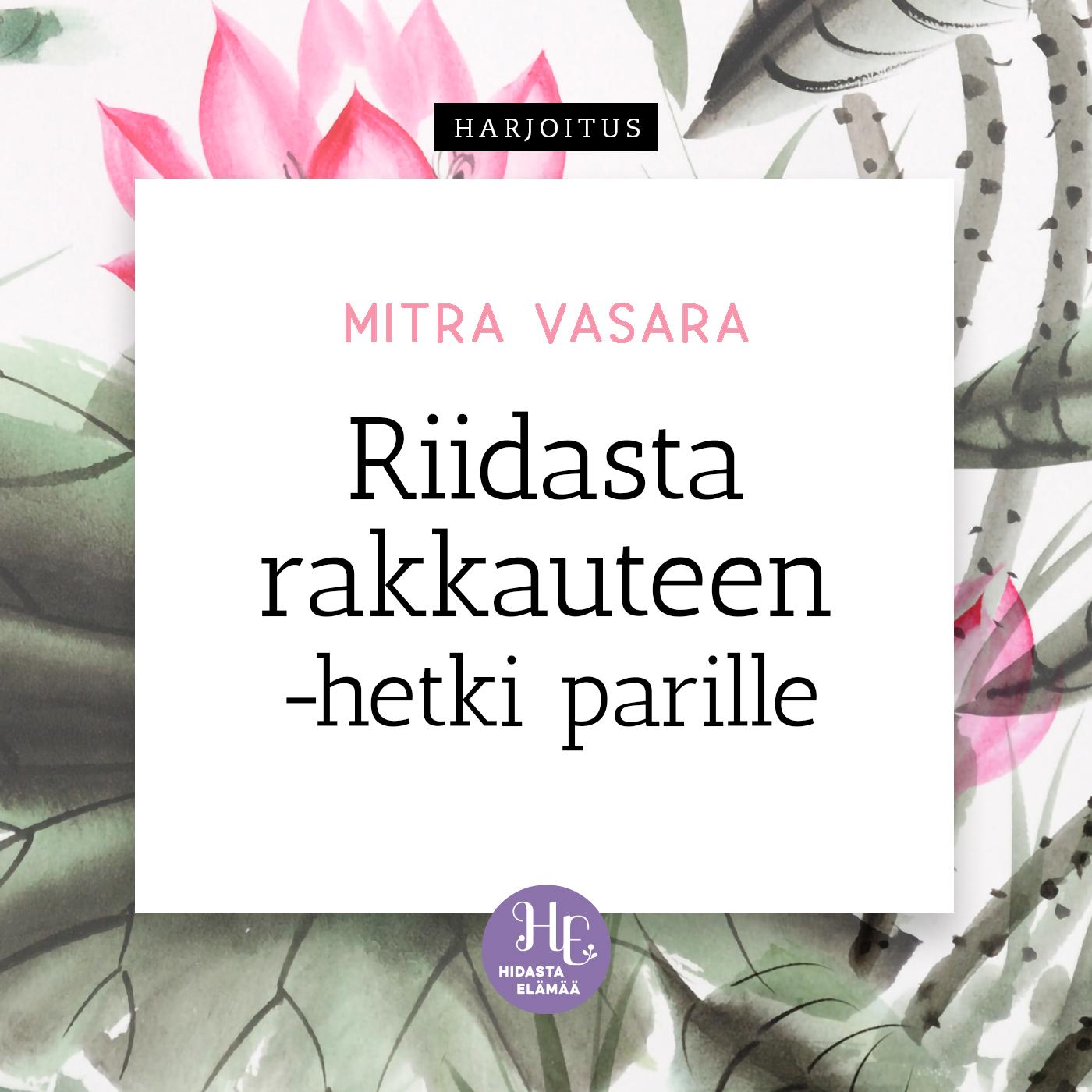 Riidasta rakkauteen -hetki parille